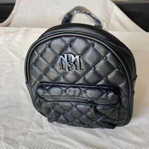 Last chance! NWT Badgley Mischka Studded Backpack in Black Vegan Leather